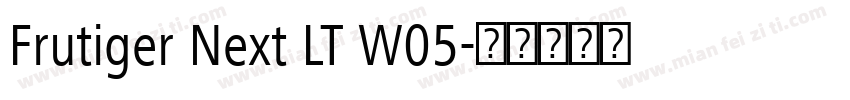 Frutiger Next LT W05字体转换